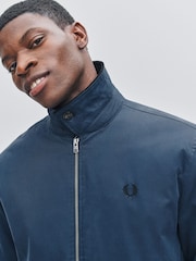 Fred Perry Blue Cotton Caban Jacket - Image 4 of 7