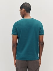 Fred Perry Blue Twin Tipped T-Shirt - Image 3 of 5