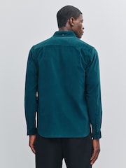 Fred Perry Blue Needle Cord Shirt - Image 3 of 5
