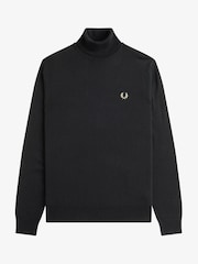Fred Perry Roll Neck Black Jumper - Image 5 of 5