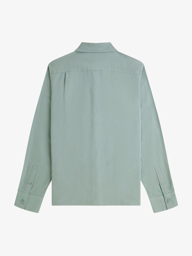 Fred Perry Green Oxford Shirt - Image 7 of 7 Fred Perry Green Oxford Shirt - Image 7 of 7