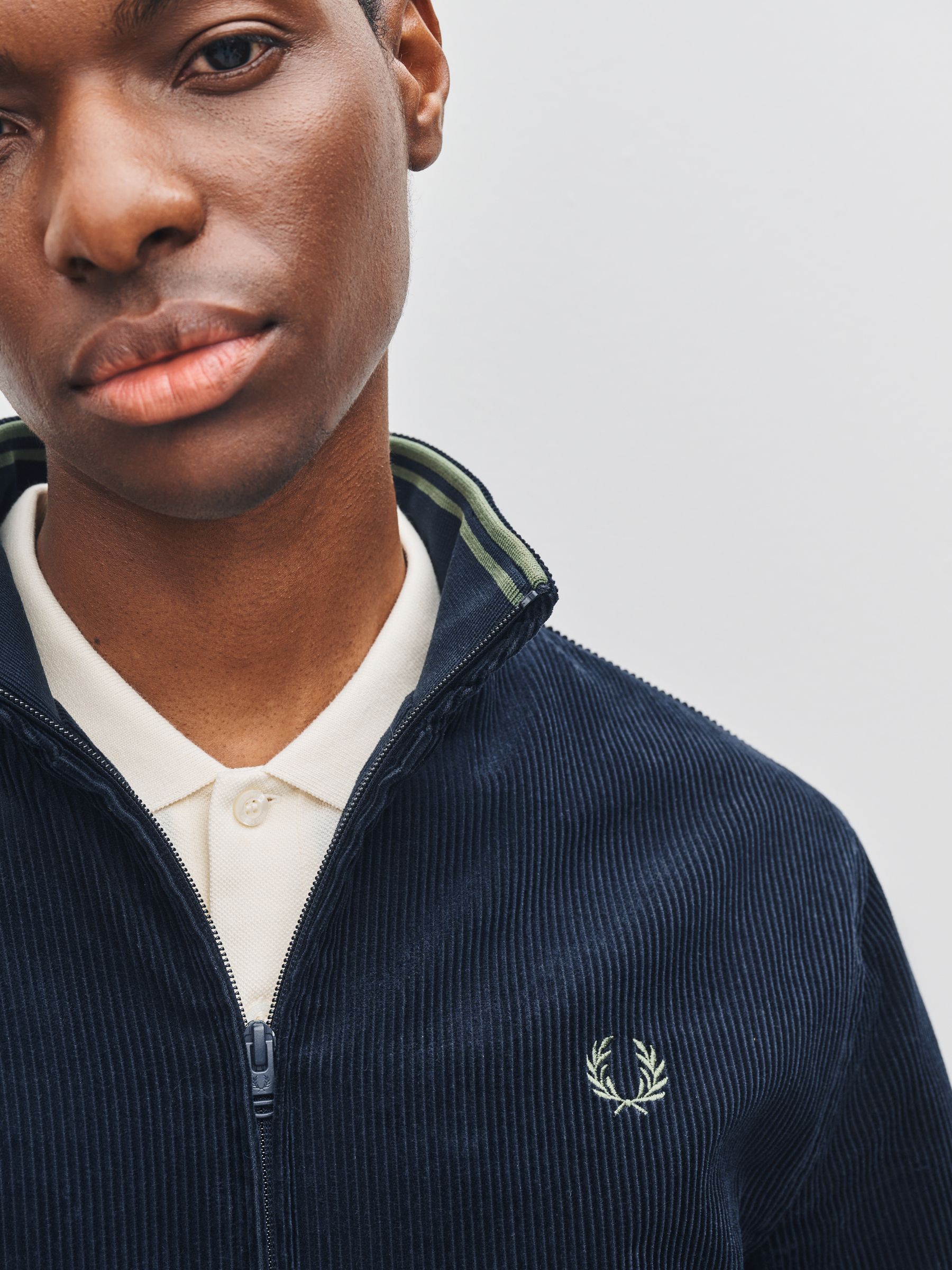 Buy Fred Perry Blue Cord Brentham Jacket from Next Oman