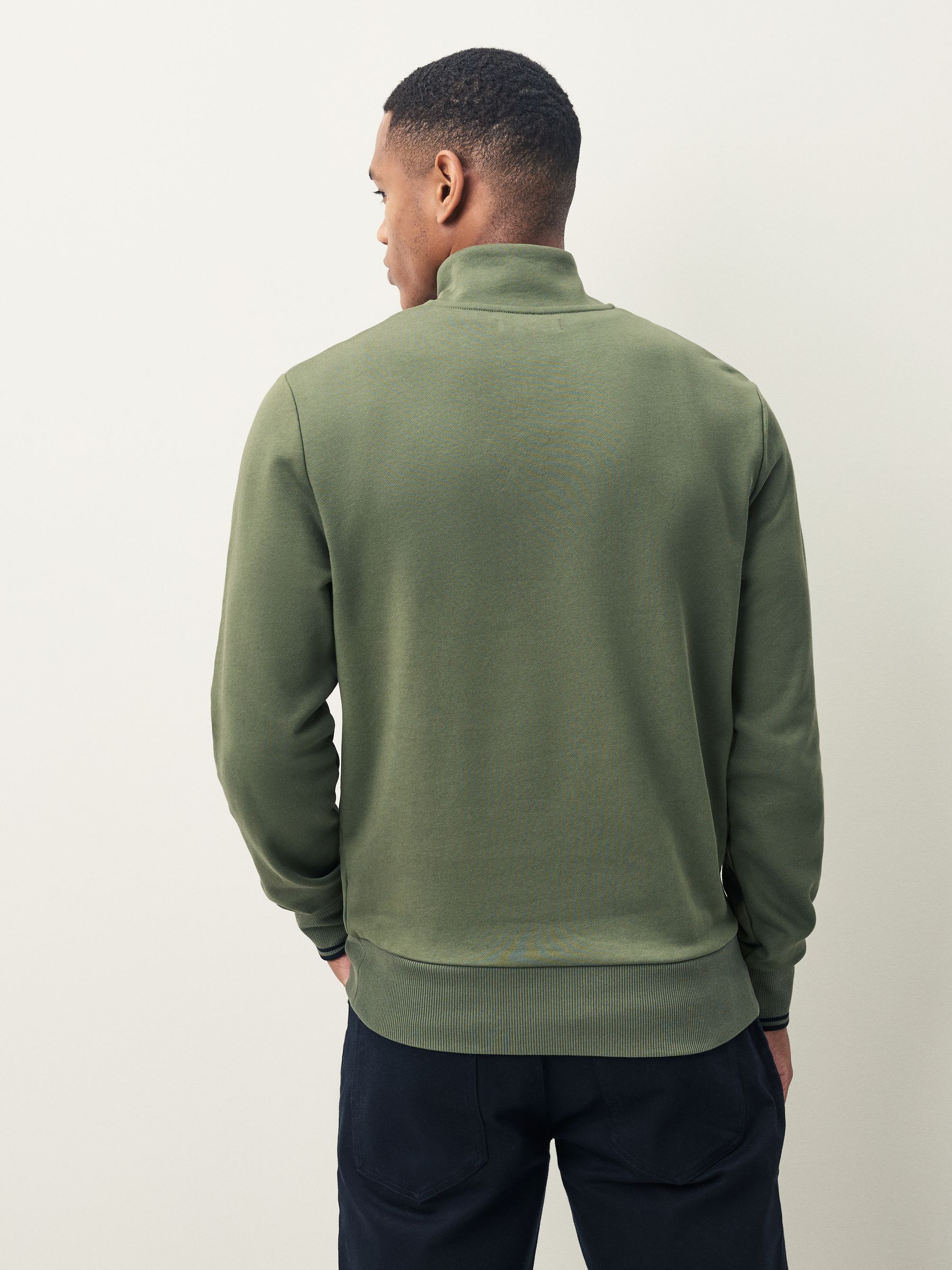 Buy Fred Perry Green Zip Sweatshirt from the Next UK online shop