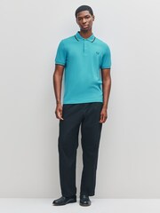 Fred Perry Blue Twin Tipped Polo Shirt - Image 3 of 5