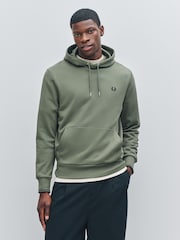 Fred Perry Green Tipped Hooded Sweatshirt - Image 1 of 6