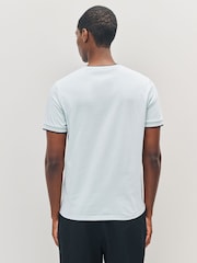 Fred Perry Blue Twin Tipped T-Shirt - Image 3 of 5