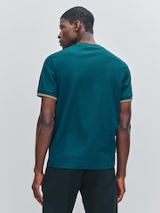 Fred Perry Blue Tipped Cuff Pique T-Shirt - Image 3 of 5