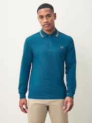 Fred Perry Blue Twin Tipped Shirt - Image 1 of 5