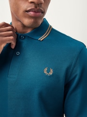 Fred Perry Blue Twin Tipped Shirt - Image 4 of 5