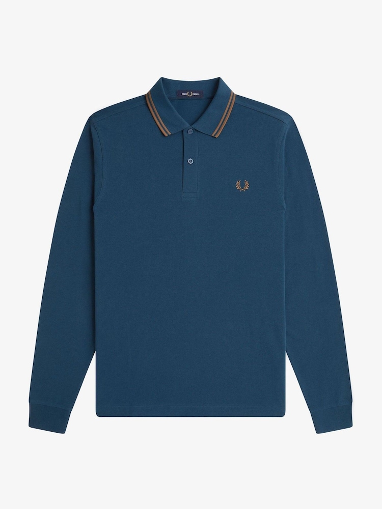 Fred Perry Blue Twin Tipped Shirt - Image 5 of 5