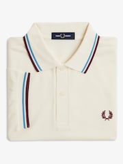 Fred Perry Natural Twin Tipped Polo Shirt - Image 1 of 1