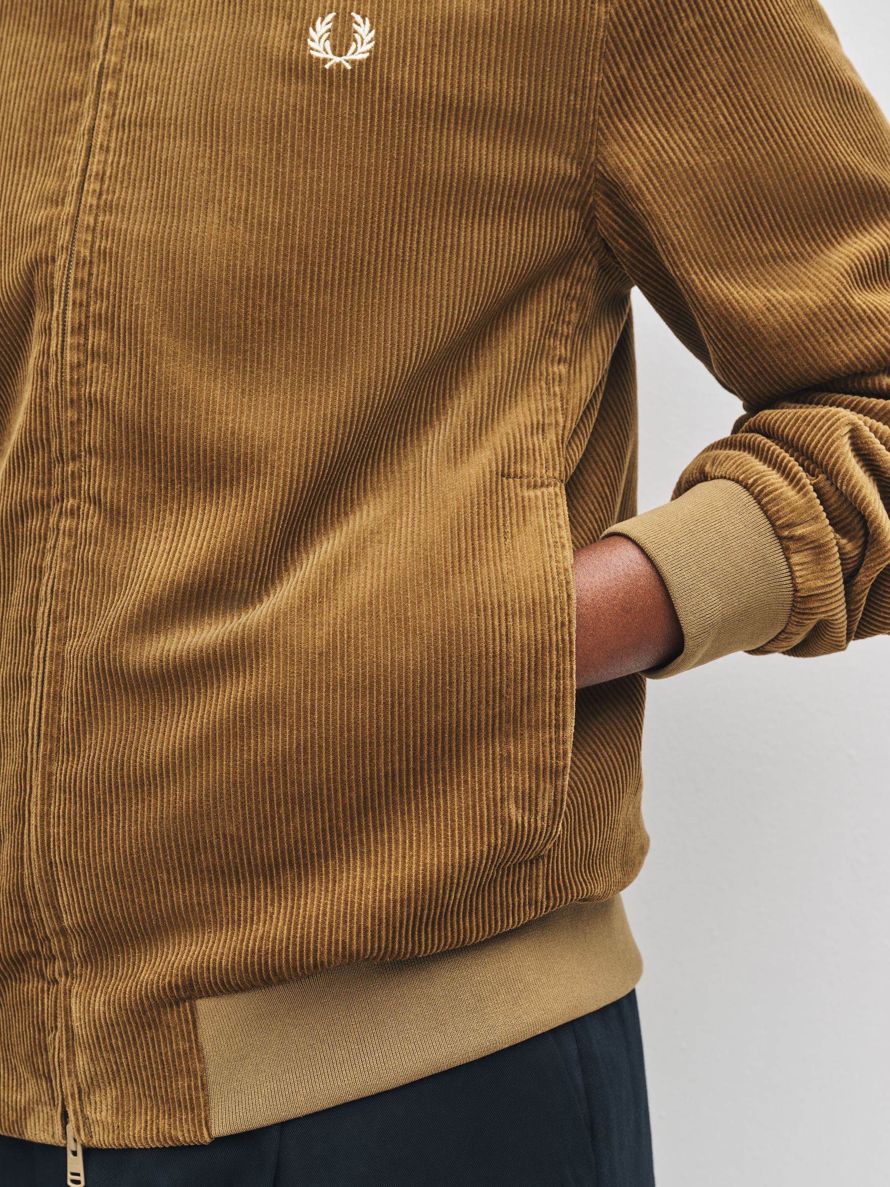 Buy Fred Perry Brown Cord Brentham Jacket from Next USA