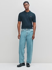 Fred Perry Blue Plain Polo Shirt - Image 2 of 6