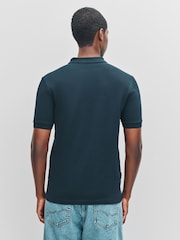 Fred Perry Blue Plain Polo Shirt - Image 4 of 6