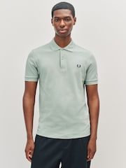 Fred Perry Green Plain Polo Shirt - Image 1 of 5