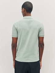 Fred Perry Green Plain Polo Shirt - Image 3 of 5