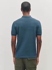 Fred Perry Blue Plain Polo Shirt - Image 3 of 5