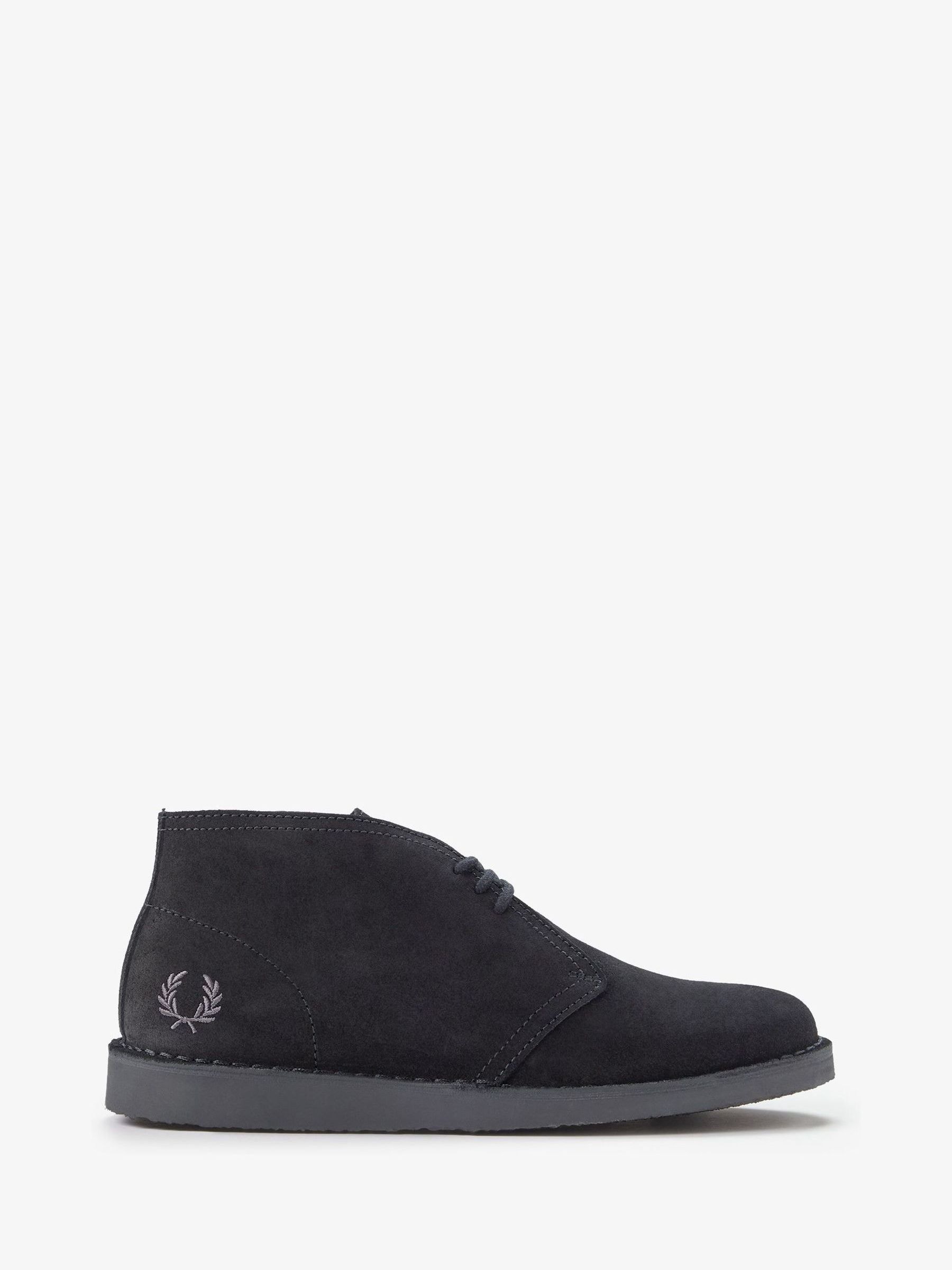 Buy Fred Perry Black Hawley Suede Shoes from Next USA