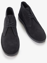 Fred Perry Hawley Suede Black Shoes - Image 2 of 5