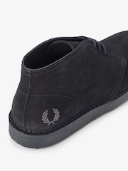 Fred Perry Hawley Suede Black Shoes - Image 5 of 5