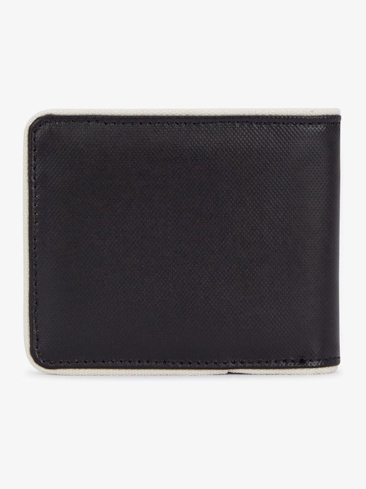 Fred Perry Coated Polyester Billfold Black Wallet - Image 2 of 3