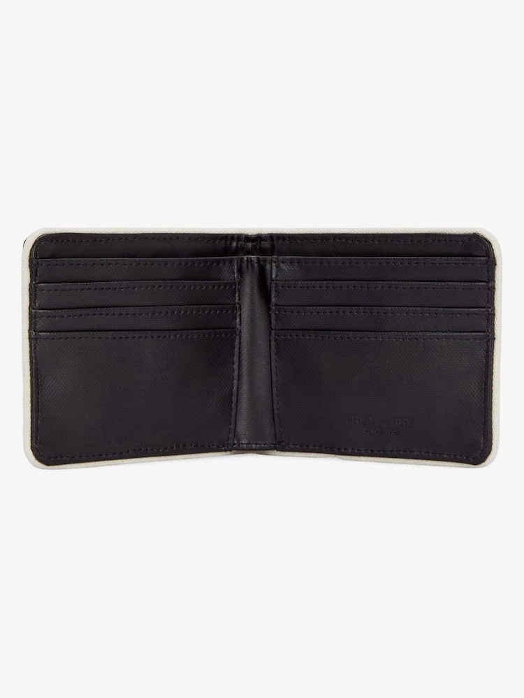 Fred Perry Coated Polyester Billfold Black Wallet - Image 3 of 3