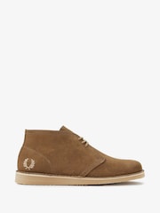 Fred Perry Hawley Suede Brown Shoes - Image 1 of 1