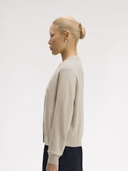 Fred Perry Natural Natural V-Neck Cardigan - Image 3 of 5