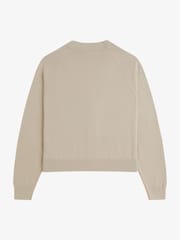 Fred Perry Natural Natural V-Neck Cardigan - Image 5 of 5