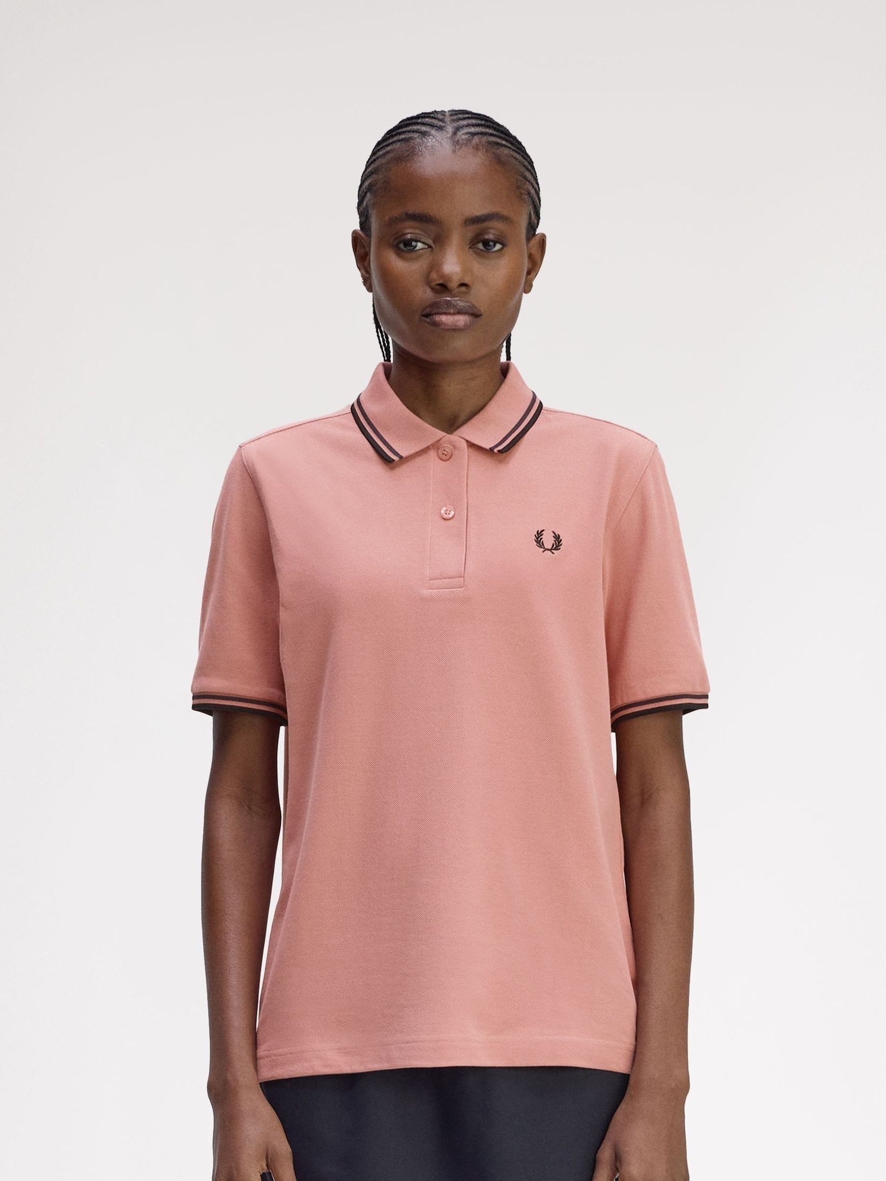 Buy Fred Perry Pink Twin Tipped Polo Shirt from Next USA