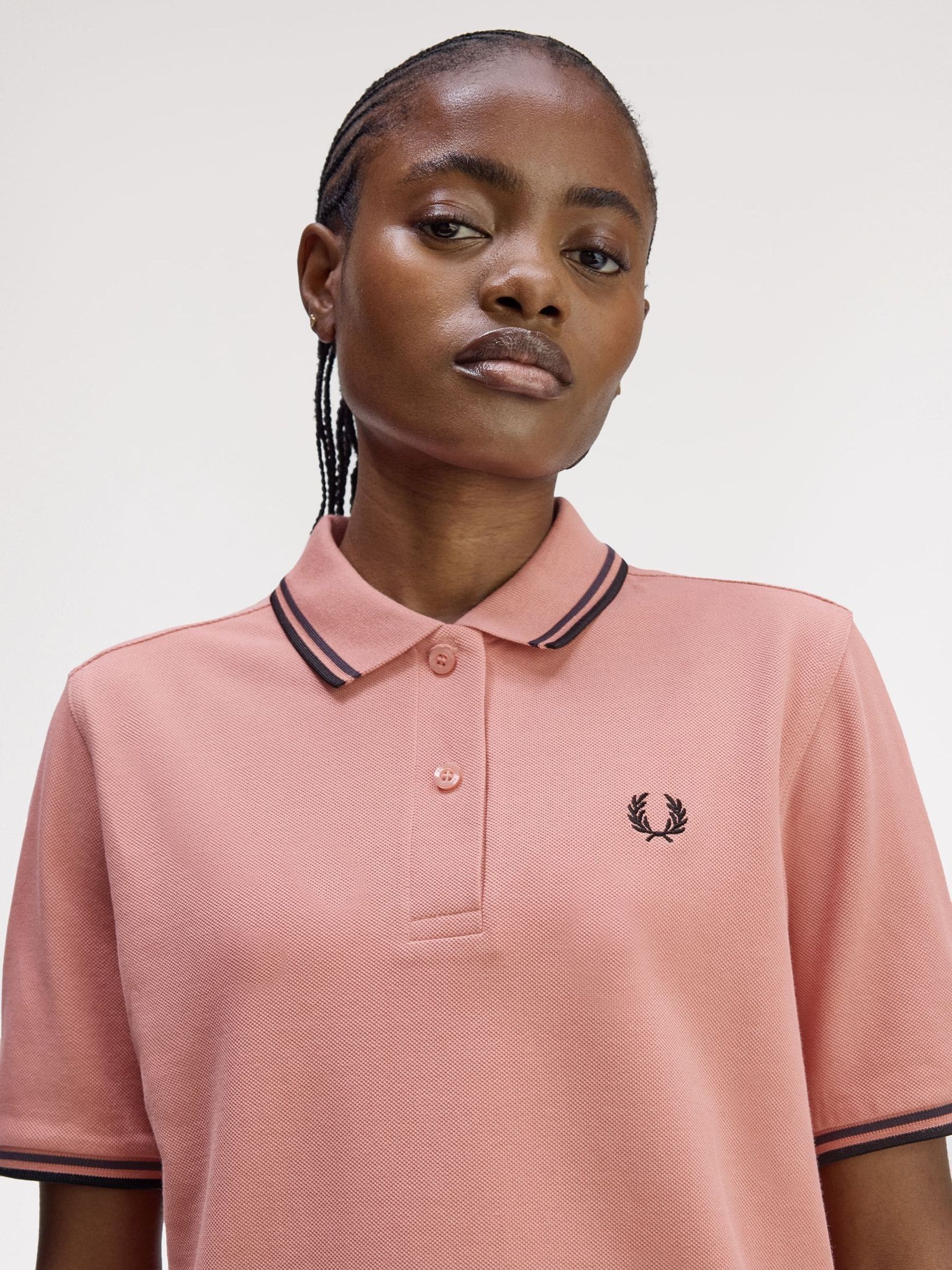 FRED PERRY ピンク ポロシャツ UK 8 Buy Fred Perry Pink Twin Tipped Polo Shirt from Next USA