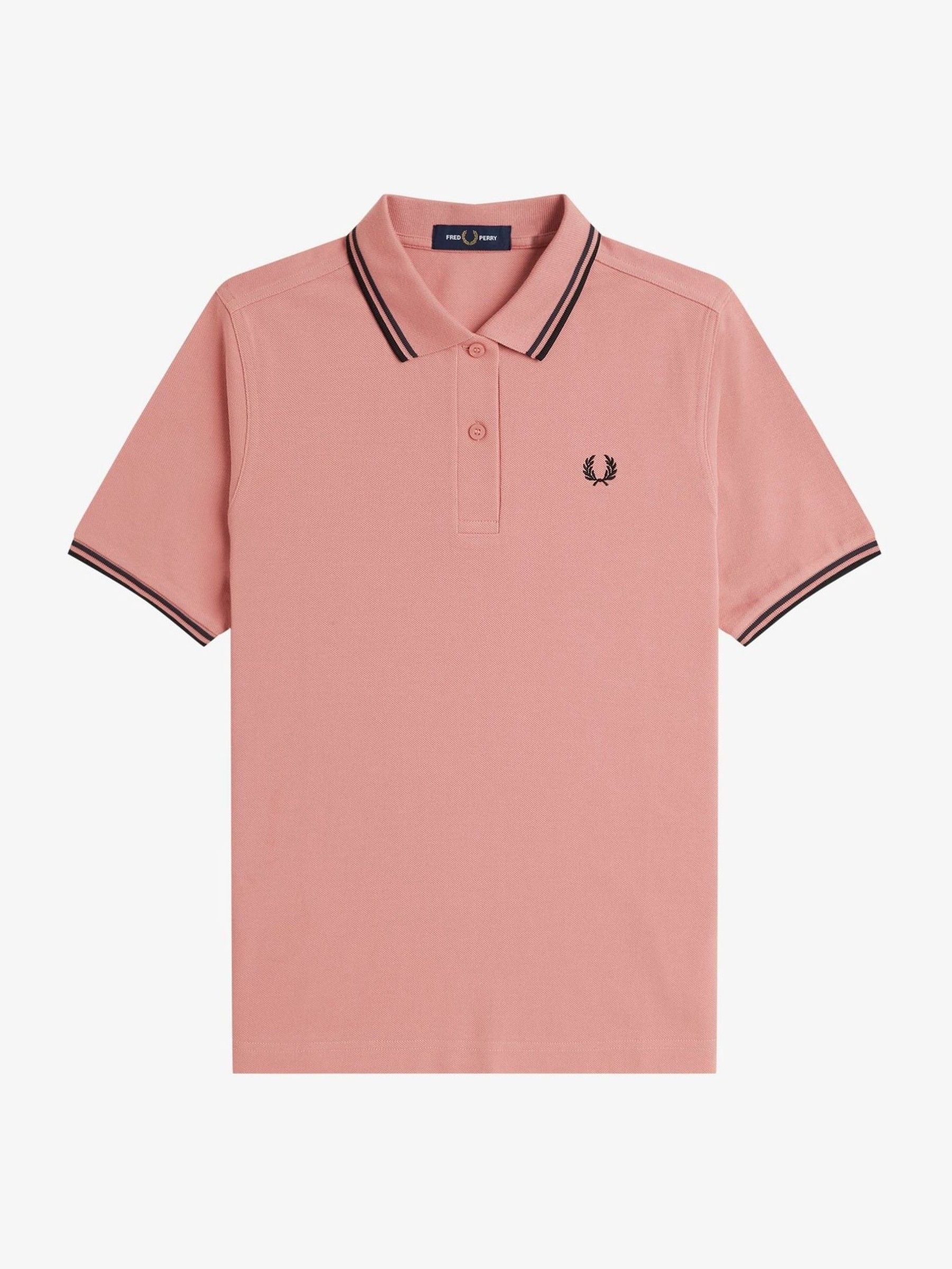 Buy Fred Perry Pink Twin Tipped Polo Shirt from Next USA