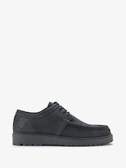 Fred Perry Grey Low Kenney Waxed Suede Shoes - Image 1 of 1