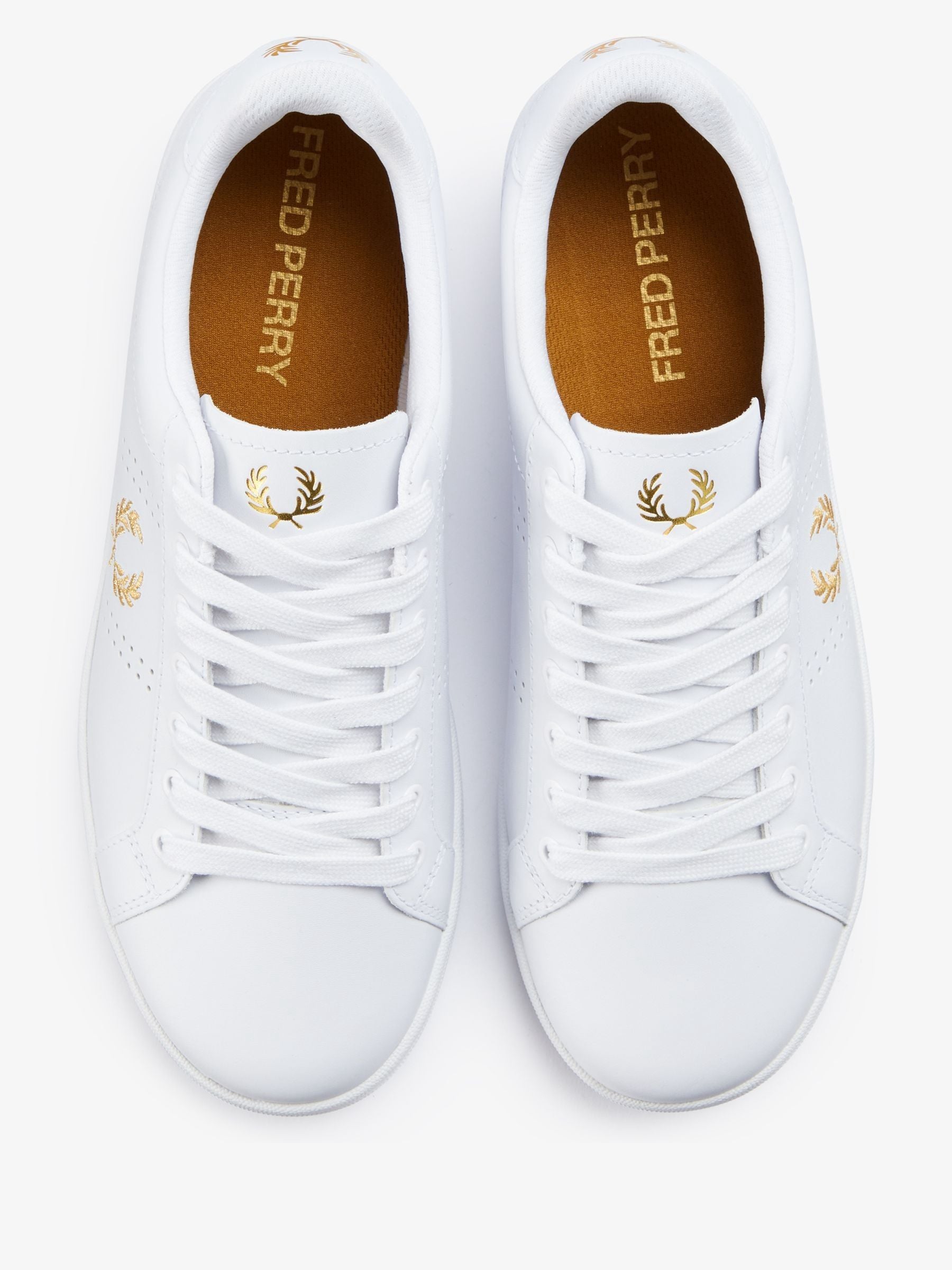 Buy Fred Perry B721 Leather White Trainers from Next USA