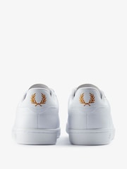 Fred Perry B721 Leather White Trainers - Image 3 of 4