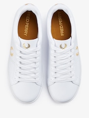 Fred Perry B721 Leather White Trainers - Image 4 of 4