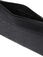 Tommy Hilfiger Black Monogram Pouch Bag - Image 3 of 5
