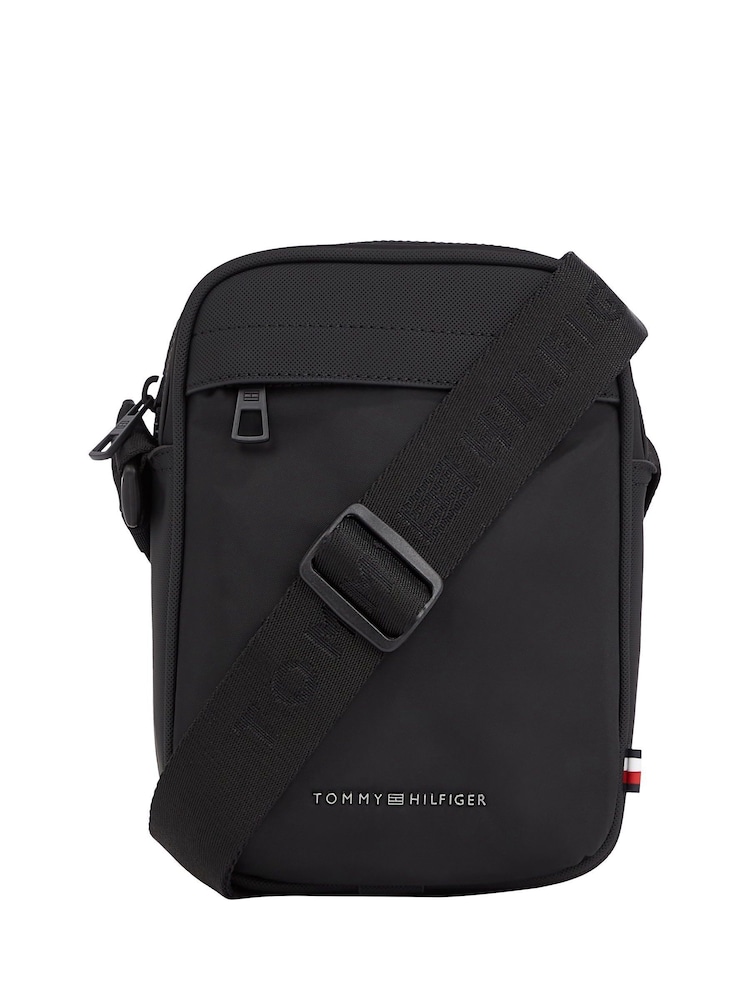 Tommy Hilfiger Black Mini Reporter Bag - Image 1 of 5
