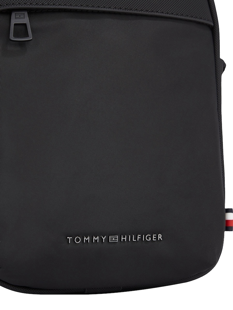 Tommy Hilfiger Black Mini Reporter Bag - Image 3 of 5