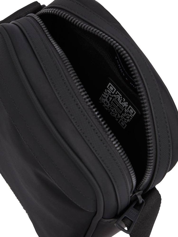 Tommy Hilfiger Black Mini Reporter Bag - Image 4 of 5