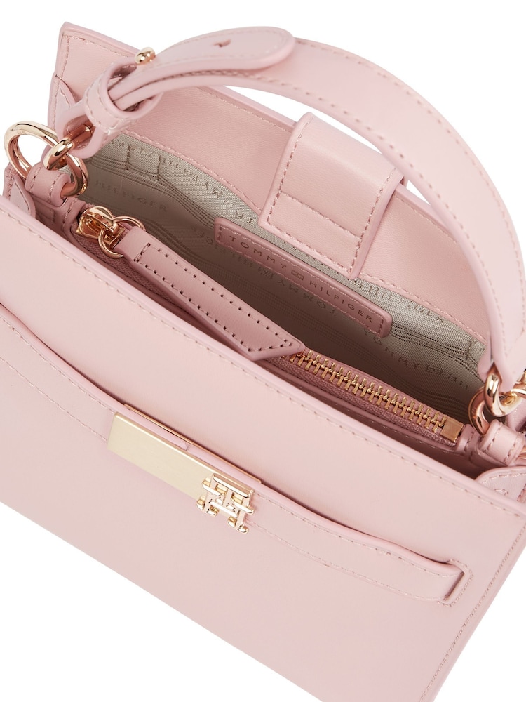 Tommy Hilfiger Pink Heritage Mini Satchel Bag - Image 2 of 5