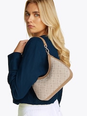 Tommy Hilfiger Brown Jacquard Shoulder Bag - Image 5 of 5