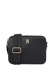 Tommy Hilfiger Black Logotape Camera Bag - Image 1 of 5