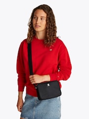 Tommy Hilfiger Black Logotape Camera Bag - Image 5 of 5