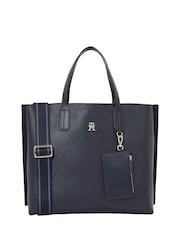 Tommy Hilfiger Blue Satchel Mono Bag - Image 1 of 5