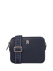 Tommy Hilfiger Blue Logotape Camera Bag - Image 1 of 5