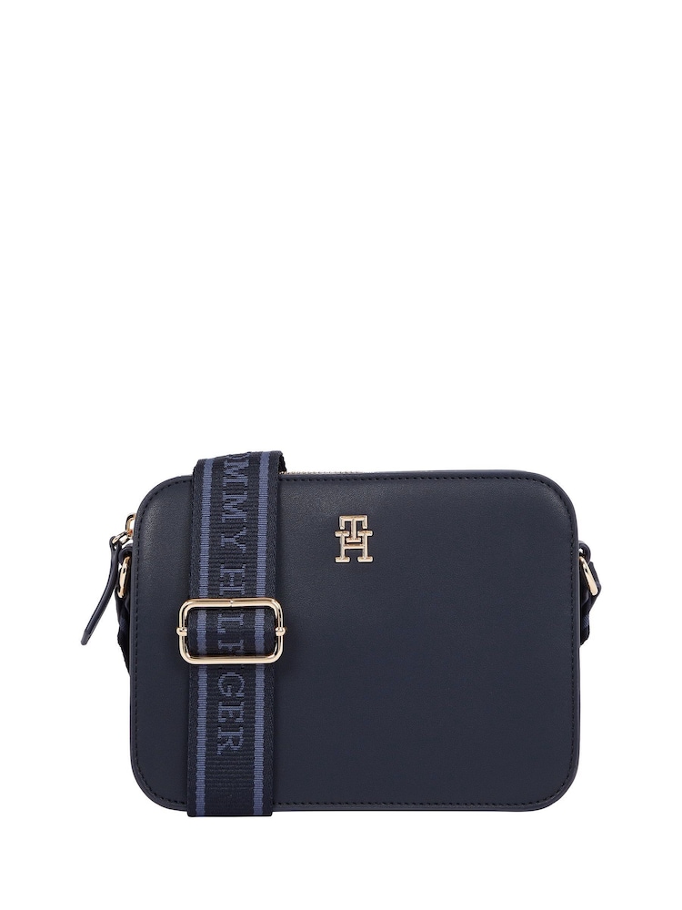 Tommy Hilfiger Blue Logotape Camera Bag - Image 1 of 5