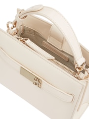 Tommy Hilfiger White Heritage Mini Satchel Bag - Image 3 of 5