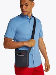 Tommy Hilfiger Blue Mini Reporter Bag - Image 5 of 5