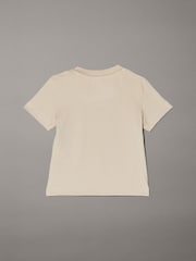 Calvin Klein Cream Newborn Short Sleeve T-Shirt - Image 2 of 2